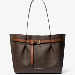 Michael Kors Emilia Large Logo Tote Bag. Size 16.75”W X 11.5” H . Retail $558